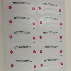 24 Styles Eyebrow Stencil Set DIY Eye Brow Drawing Guide