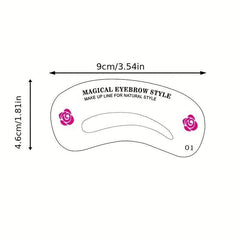 24 Styles Eyebrow Stencil Set DIY Eye Brow Drawing Guide