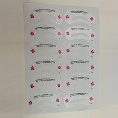 24 Styles Eyebrow Stencil Set DIY Eye Brow Drawing Guide