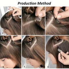 5 Pcs Synthetic Hair Long Straight Clip In Hair Extensions Hair Pieces