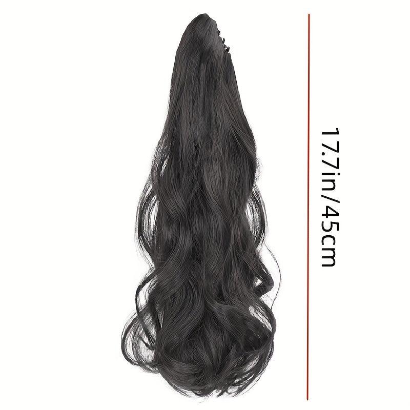 Long Curly Claw Ponytail Synthetic Clip In Hair Extensions