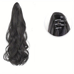 Long Curly Claw Ponytail Synthetic Clip In Hair Extensions