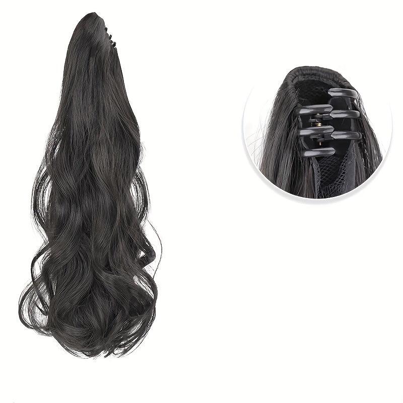 Long Curly Claw Ponytail Synthetic Clip In Hair Extensions