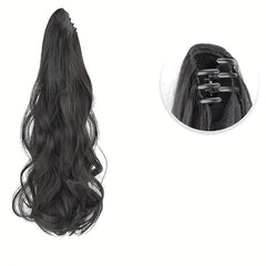 Long Curly Claw Ponytail Synthetic Clip In Hair Extensions