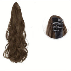 Long Curly Claw Ponytail Synthetic Clip In Hair Extensions
