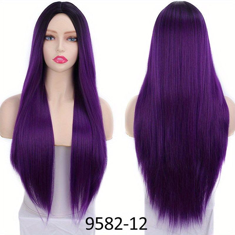 Long Straight Middle Part Wig for Women
