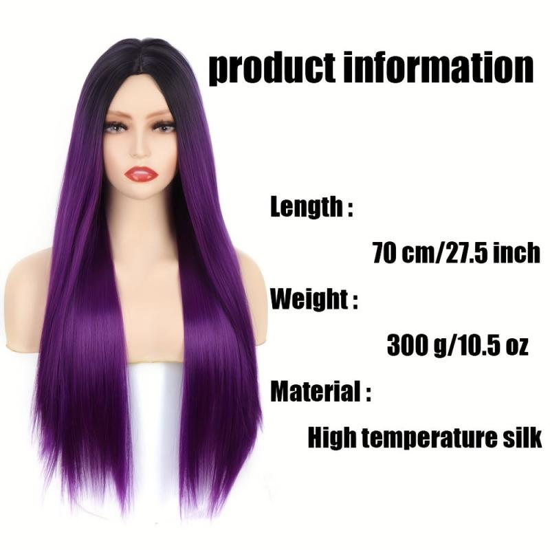Long Straight Middle Part Wig for Women