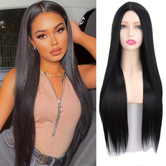 Long Straight Middle Part Wig for Women