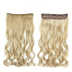 5clips Long Curly Hair Pieces Synthetic Clip In Hair Extensions
