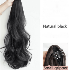 Long Curly Wavy Ponytail Extensions Clip In Synthetic Heat Resistant Hairpiece