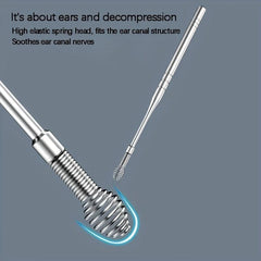 6Pcs Stainless Steel Ear Wax Remover Tool Spiral Ear Pick Ear Cleaner Set