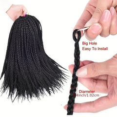 3 Strand Braids Hair Pieces Synthetic Crochet Hair Extensions 20 22 Strands