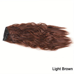 Invisible Curly Hair Extensions with Transparent Headband