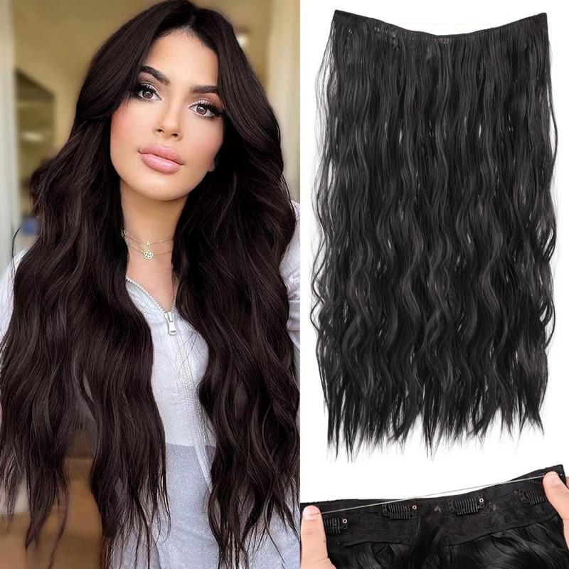 Invisible Curly Hair Extensions with Transparent Headband
