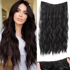 Invisible Curly Hair Extensions with Transparent Headband