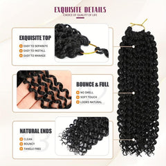 Passion Twist Hair 25 4 Cm Long Water Wave Crochet Braids