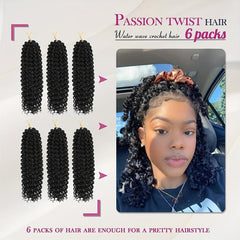 Passion Twist Hair 25 4 Cm Long Water Wave Crochet Braids