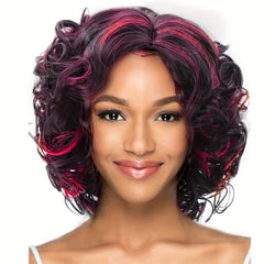 Short Wavy Curly Wig Synthetic Hair Full Wig 10 Inches Women's Daily Use