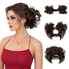 15 24 Cm Synthetic Messy Bun Hair Extensions Clip In Hair Piece