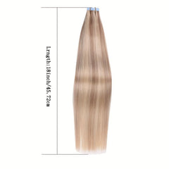 20Pcs Tape In Hair Extensions Blonde Balayage Mixed Brown Highlight Blonde