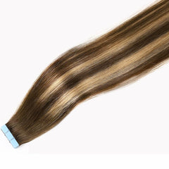 20Pcs Tape In Hair Extensions Blonde Balayage Mixed Brown Highlight Blonde