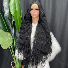 Long Wavy T Part Lace Wig 40 Inch Synthetic Hair Wig for Women Heat Fiber