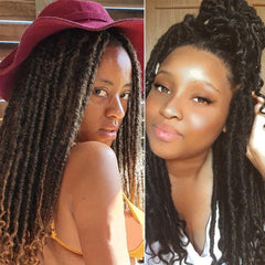 Ombre Goddess Crochet Box Braids 45-72 cm Synthetic Braiding Hair Extensions