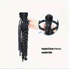 Claw Ponytail Braided Ponytail Extensions Synthetic Clip In Hair Extensions