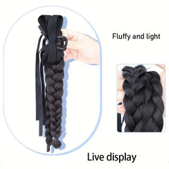 Claw Ponytail Braided Ponytail Extensions Synthetic Clip In Hair Extensions