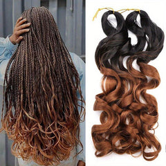 Synthetic French Curl Loose Wave Braiding Hair Extensions 55-75g