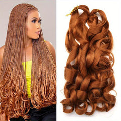 Synthetic French Curl Loose Wave Braiding Hair Extensions 55-75g