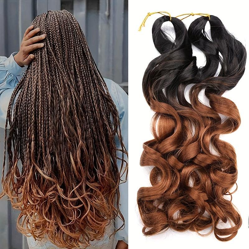 Synthetic French Curl Loose Wave Braiding Hair Extensions 55-75g