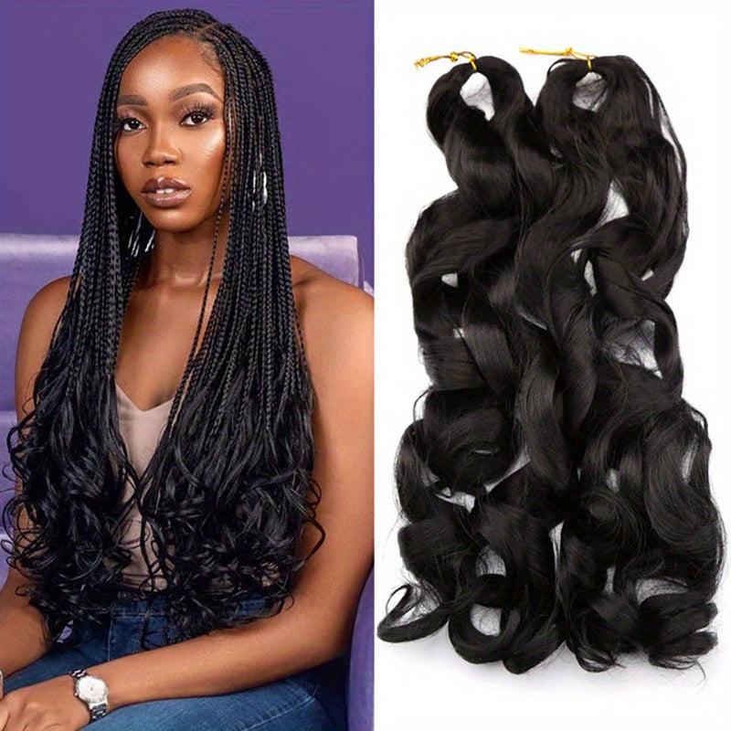 Synthetic French Curl Loose Wave Braiding Hair Extensions 55-75g