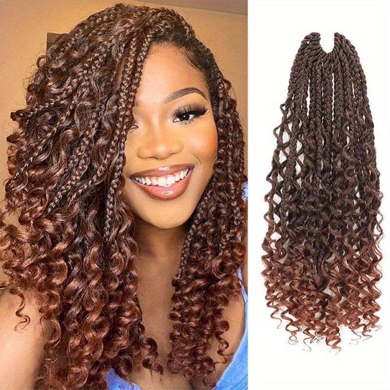 45 72 Cm Goddess Box Braids Crochet Hair For Women