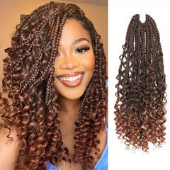 45 72 Cm Goddess Box Braids Crochet Hair For Women