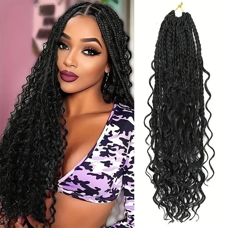 45 72 Cm Goddess Box Braids Crochet Hair For Women