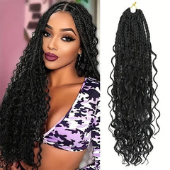 45 72 Cm Goddess Box Braids Crochet Hair For Women