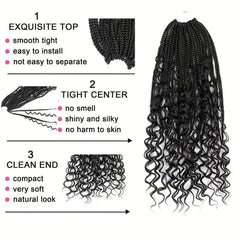 45 72 Cm Goddess Box Braids Crochet Hair For Women