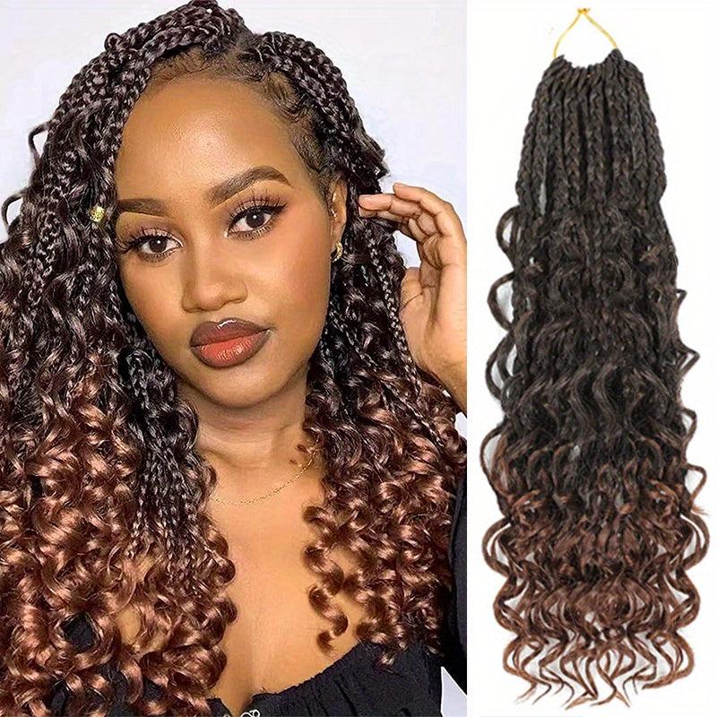 45 72 Cm Goddess Box Braids Crochet Hair For Women