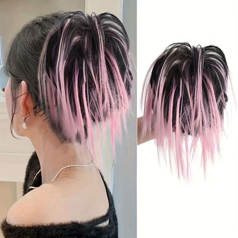 Messy Bun Hair Piece Claw Clip Hair Bun Hair Toppers Women Tousled Updo