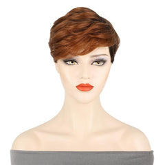 Short Kinky Curly Wig Blonde Synthetic Afro Curly Wig