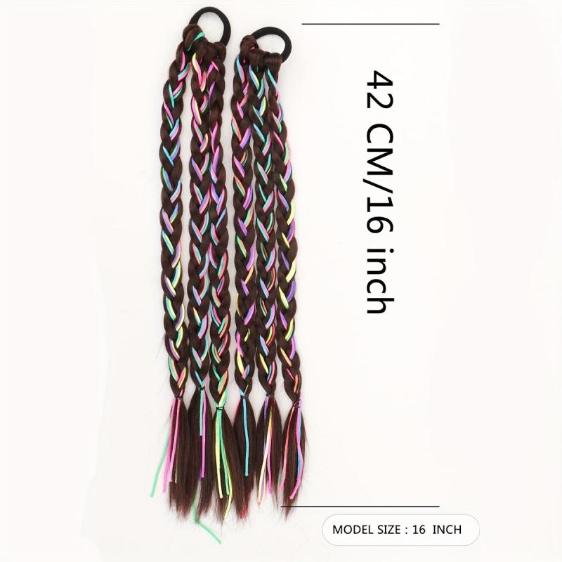 Box Braided Ponytail Extensions Y2K Hairpieces