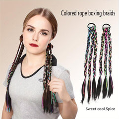 Box Braided Ponytail Extensions Y2K Hairpieces