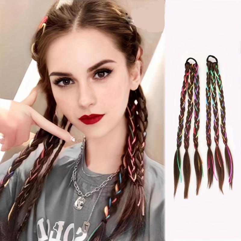 Box Braided Ponytail Extensions Y2K Hairpieces