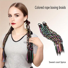 Box Braided Ponytail Extensions Y2K Hairpieces