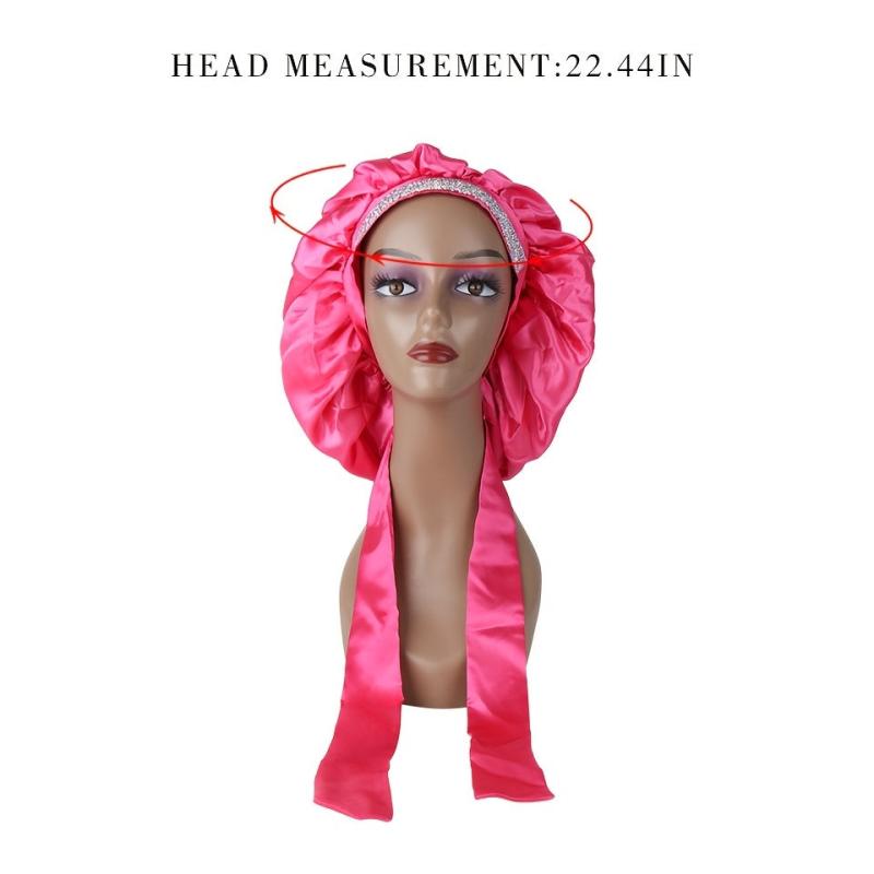 Soft Satin Sleeping Hat for Hair Care and Comfort