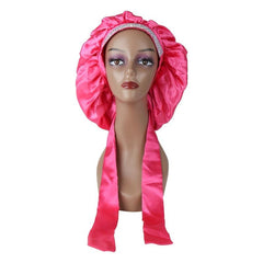 Soft Satin Sleeping Hat for Hair Care and Comfort