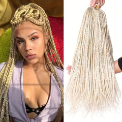 6 Packs 45 72 Cm Goddess Box Braids Crochet Hair Extensions