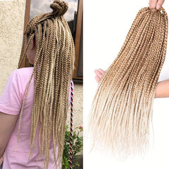 6 Packs 45 72 Cm Goddess Box Braids Crochet Hair Extensions