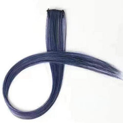 8cm Colorful Highlight Hair Extensions Invisible Seamless Synthetic Fiber